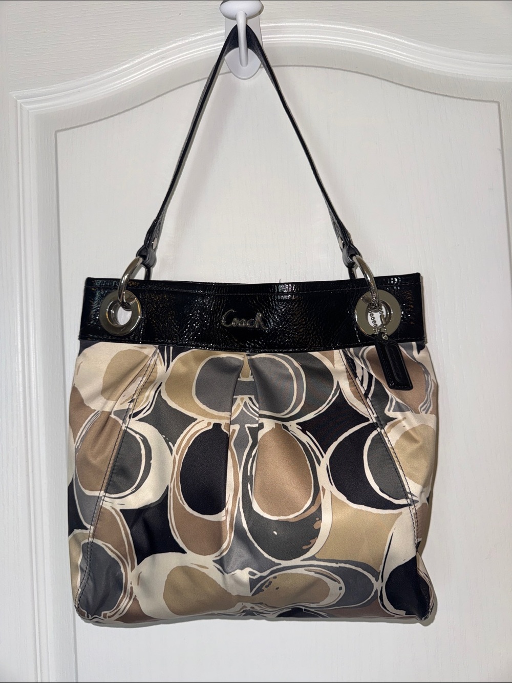 Coach Ashley Signature Scarf Print Bag